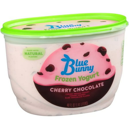 Blue Bunny Cherry Chocolate Frozen Yogurt, 1 quart - Walmart.com
