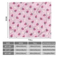 thumbnail image 6 of Sowide Strawberry Blanket, Pink Checkered Blanket Throw Gift for Baby Girl, Soft Lightweight Strawberry Flower Flannel Blanket, Cozy Fleece Blanket Stuff for Adults, Bed, Bedroom, Living Room(30"x40"), 6 of 8