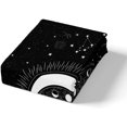 thumbnail image 4 of Juego de Funda Nórdica Infantil Estrellas Espacio Psicodélico Funda Nórdica Niños Adolescentes Negro, 4 of 6