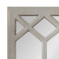 thumbnail image 3 of Kate and Laurel Gramlock Farmhouse Panel Window Mirror, 13 x 48, Rustic Gray, Tall Distressed Wood Wall Mirror with Windowpane Overlay for Decorative Entryway Mirror Decor, 3 of 8
