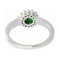 thumbnail image 5 of Natural Emerald Ring, Emerald Gemstone Ring, May Birthstone, Zircon Ring, Womens Ring, Gold Micron, 925 Sterling Silver, Cocktail Tiny Ring, Dainty Minimalist Stacking jewelry, Christmas Gift Ring, 5 of 5