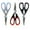 Blk/Red, Slvr/Blu, Blk/Gray - 3PK, variant on Premium Kitchen Shears by Better Kitchen Products, 8.5", All Purpose Stainless Steel Utility Scissors, Heavy Duty Scissors, Meat Scissors, Poultry Shears, Multipurpose for Culinary Prep(1PK-Black/Red)