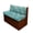 Abstract Teal, variant on XYZCANDO Camper Seat Cushion Slipcovers Washable, Compatible with Travel Trailer Car Bench, RV Accessories Fit for RV Dinette Cushion RV Sofa(2-Piece)