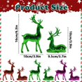 thumbnail image 3 of 2Pcs Reindeer Ornament Statues,Christmas Reindeer Plastic Sculpture Decor,Venados De Navidad Para Decoración,Standing Sitting Deer for Women Mom Gift Holiday Home Office TV Stand Shelf Wine Cabinet, 3 of 4