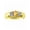 Citrine, variant on Yellow Gold Plated Silver Classic 6X4MM Oval Aquamarine & Diamond Ring - Birthstone Jewelry for Men -Size 8