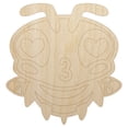 thumbnail image 1 of Cute Bee Love Heart Kiss Wood Shape Unfinished Piece Cutout Craft DIY Projects - 4.70 Inch Size - 1/8 Inch Thick, 1 of 1