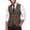 1-Coffee, variant on MXALUOB Men's Suit Vests V Neck Button Front Dress Vest Slim Fit Notched Lapel Formal Waistcoat with Pockets for Business Wedding