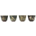thumbnail image 1 of Juego de Té de Cerámica de 4 Pizas, Taza de Te Hornada de Hunno Retro, Taza de Café, Diseño Japonés de, 1 of 7