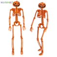 thumbnail image 4 of BadPiggies Halloween Pumpkin Skeleton Decoration with Posable Joints Human Skull Haunted House Props 2-Pack, 4 of 9