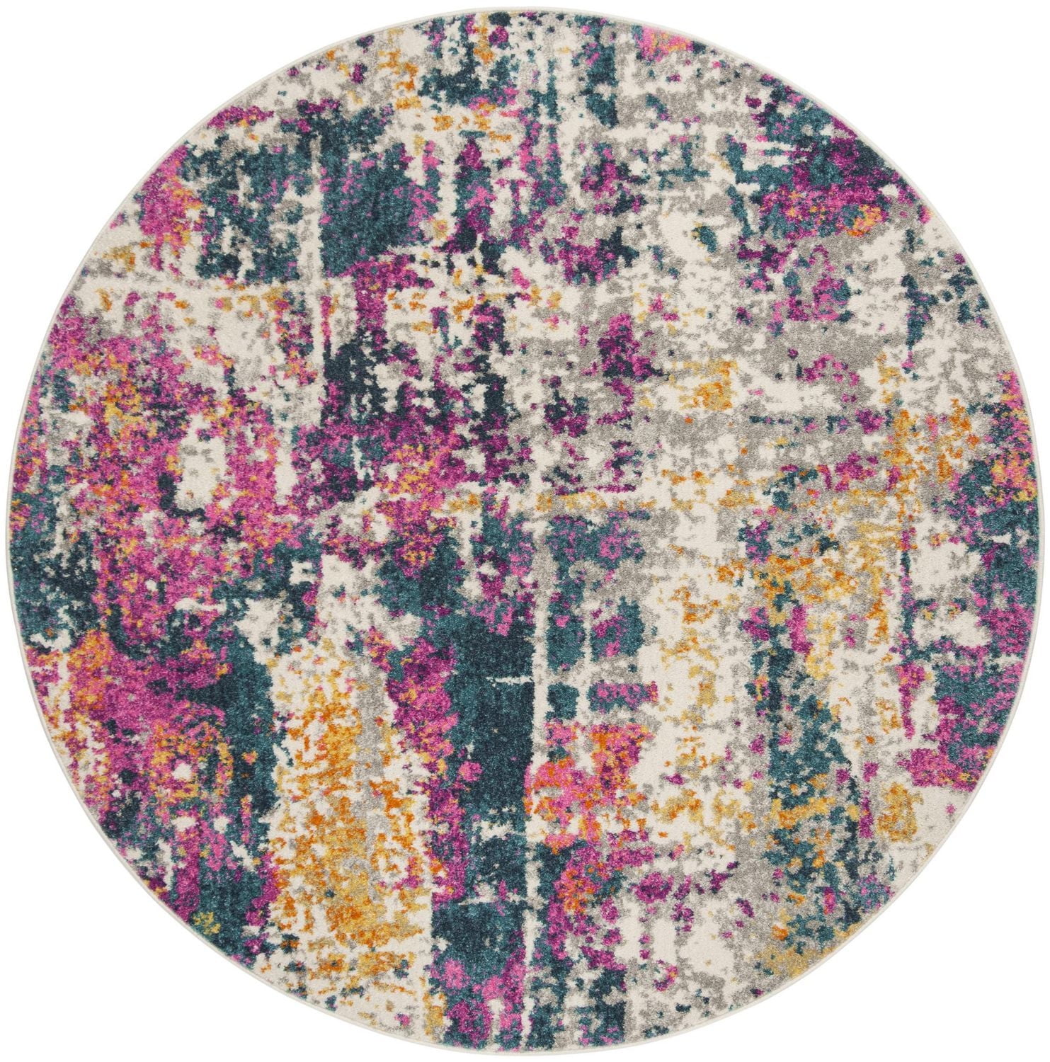 SAFAVIEH Madison Ivory Abstract Area Rug