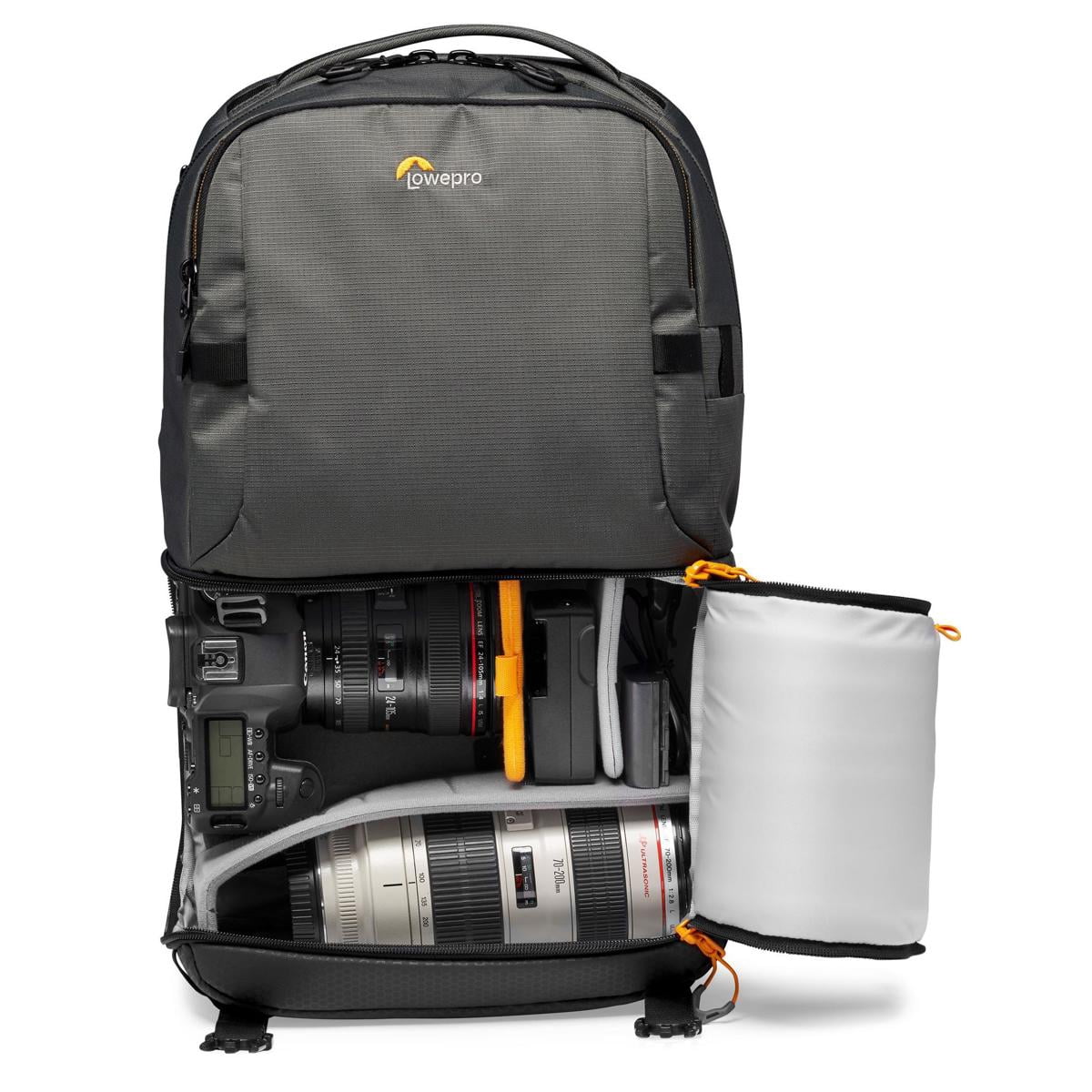 Lowepro Fastpack BP 250 AW III Travel-Ready Backpack for DSLR Camera, Gear and Laptop, Gray