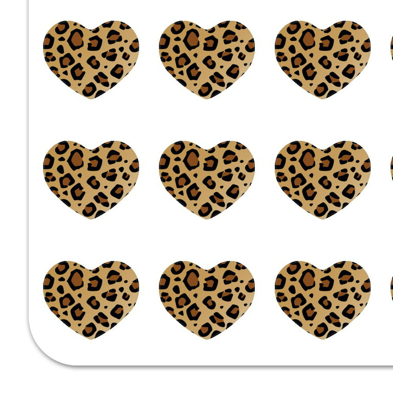 Leopard Print Animal Spots Heart Shaped Planner Calendar Scrapbook