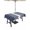 MidnightBlue, variant on Outdoor Tablecloth with Umbrella Hole, Vintage Striped Spillproof Waterproof Outdoor Table Cover, Midnight Blue Modern Simple Lines Patio Tablecloths for Party Picnic Camping, Rectangle 60"x84"