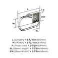 thumbnail image 4 of Amerock Appoint Polished Nickel Single Post Tissue Holder, 4 of 6
