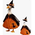 thumbnail image 4 of Sruoe Halloween Porch Goose Outfits, 23 Inch Porch Goose Clothes, Goose Clothes Dress, Duck Sculpture Clothes for Lawn Statue Cement Statue Yard Patio Party Decoration, 4 of 8