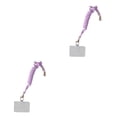 thumbnail image 4 of Methold Cuerdas colgantes de seguridad universales para teléfonos móviles con tarjeta Cordón ajustable para el cuello del teléfono inteligente Violeta 2piezas, 4 of 6