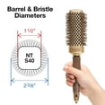 thumbnail image 4 of NanoThermic Ceramic + Ion Square Shaper Thermal Hair Brush - Not Electrical - Professional Blowout Brush for Normal to Thick Hair, 4 of 4