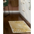 thumbnail image 3 of TOWN & COUNTRY LUXE Livie Matisse Cutout Everwash® Washable Multi-Use Decorative Rug, Kitchen Rug, Low-Profile Door Mat, Bedroom Rug and Dorm Room Rug with Non-Slip Backing, Gold, 24"x40", 3 of 7