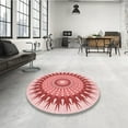 thumbnail image 4 of Ahgly Company Machine Washable Indoor Rectangle Transitional Deep Rose Pink Area Rugs, 6' x 9', 4 of 7