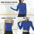 thumbnail image 4 of Women 2 Pieces Crop Tops Camisole Set Soft Modal Spaghetti, 4 of 8