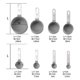 thumbnail image 2 of Juego de tazas y cucharas medidoras, cucharada apilable con mango de acero inoxidable, juego de medición para cocinar y hornear en la cocina, 2 of 5