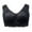 Black, variant on Women Bras Push Up Plus Size Sports Extra-Elastic Breathable Lace Trim Bra V-Neck Seamless Bra Feature Hook and Eye Closure Bralette Bra Style Y-637 , Black 50