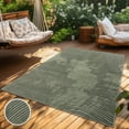 thumbnail image 5 of Paco Home Modern Area Rug Minimalist Design with Curved Line Pattern in Green - 5'3" x 7'7" (5'x7'), 5 of 6
