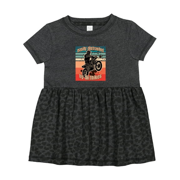 Inktastic Dirt Biking off Road Motocross Girls Baby Dress