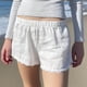 thumbnail image 5 of Pantalones cortos de pijama con estampado de cuadros suaves y botones en la parte delantera para mujer - Ropa de dormir con cintura elástica, 5 of 8