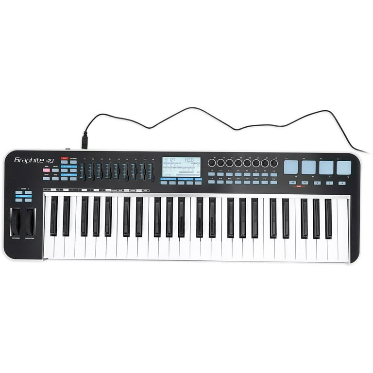 Samson Graphite 49-Key USB MIDI DJ Keyboard Controller w/Fader