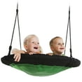 thumbnail image 3 of Swing-N-Slide 40" Diameter Nest Swing for Backyard Swing Sets, Green with Black Nylon Ropes, 3 of 6