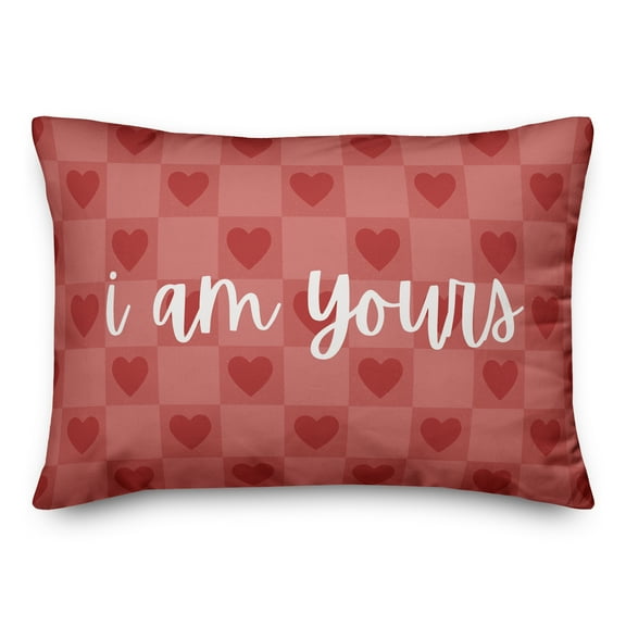 Creative Products I am Yours and You are Mine 20 x 14 Spun Poly Pillow
