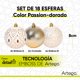 thumbnail image 2 of Esferas para árbol de navidad Artego de 8 cm de diámetro paq 18 esferas Dorado *Línea Detail Con: 2 estilos emboss y un cromado, para colgar Christmas ornaments, 2 of 7