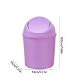 thumbnail image 3 of Steadline Mini Desktop Trash Can with Lid Small Waste Bin for Office Desk and Home,Cute Plastic Paper Basket for Bedside Table and Dressing Table,Portable Storage Bin for Cosmetics, 3 of 7
