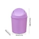 thumbnail image 2 of Mini bote de basura de escritorio con tapa, contenedor de almacenamiento de plástico rosa de 7.7x5.5x5.5in para cocina, oficina, baño - Cesta de basura compacta de 0.22lb para restos de papel, 2 of 5