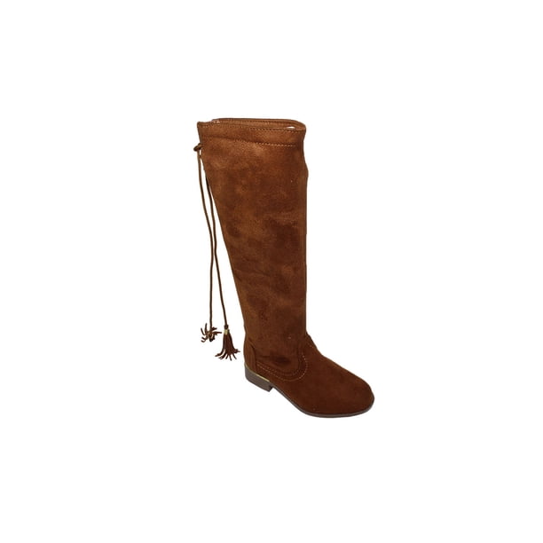 BOTA ALTA CASUAL VESTIR LEON NIÑA GAMUZA CAFE NUTRIA 2075 LEON 2075p