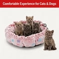 thumbnail image 4 of Plush Round Pet Bed, Soft Foldable Drawstring Adjustable Pet Cushion Bed, Non‑Slip Warm Sleeping Nest for Small Dogs Cats, Cozy Indoor Pet Sleeping Mat for Rest and Sleep, 4 of 7