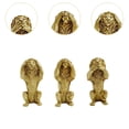 thumbnail image 3 of Estatua de león de resina de 3 piezas, estatua decorativa de animal para dormitorio, armario, escritorio Oro, 3 of 7