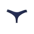 thumbnail image 2 of DKNY Intimates Blue Cotton Blend Solid Everyday Thong Size: M, 2 of 3