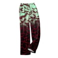 thumbnail image 5 of Fabrcox Women's Pajama Bottoms Flannel Halloween Pumpkin Print Women's Sleep Pants Fall Winter Warm Fluffy Thicken Soft Lounge Pants Women Red XS, 5 of 6