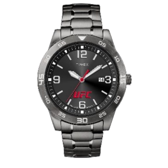 Timex UFC Men's Legend 42mm Watch - Gunmetal Strap Black Dial Gunmetal Case