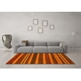 thumbnail image 3 of Ahgly Company Indoor Square Abstract Yellow Modern Area Rugs, 3' Square, 3 of 4