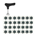thumbnail image 6 of 28pcs Golfs Cleats Plastic Spikes Nonslip Grip Fastly Twist Shoe Spikes Replacement Golfs Trainings Aid, 6 of 9