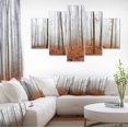 thumbnail image 1 of Fall Forest with Trees at Mist - Oversized Forest Canvas Artwork, 1 of 3