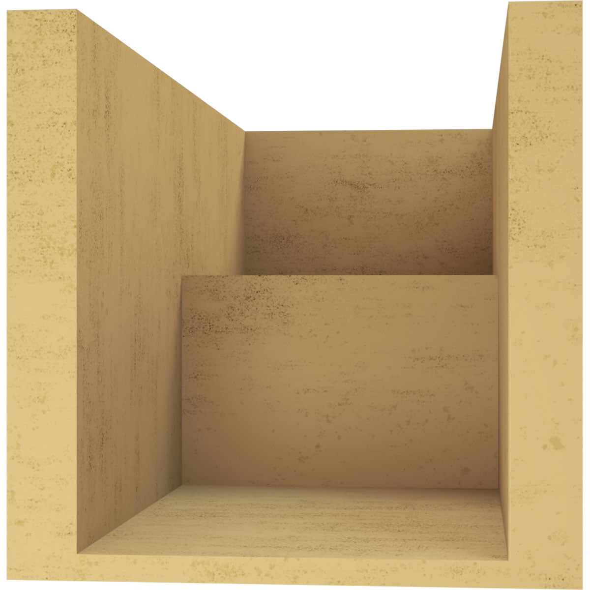 8"W x 16"D x 8"H Wide Chapel Hill Rough Cedar Woodgrain TimberThane Corbel, Primed Tan
