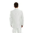 thumbnail image 2 of Mens Suit Two Piece Solid Notch Lapel Set With Free Matching Vest, 2 of 4