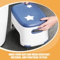 thumbnail image 3 of Mobutofu Potty Step Stool Plastic Starlight Blue for Comfortable Seating 1Pack, 3 of 8