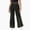 Black, variant on NAISIBABY Flare Pants for Girls, Stretchy Soft with Pockets High Waist Kids Casual Stage & Party Wear Dress-Up Pants Black Size 8