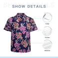 thumbnail image 7 of High Quality Hawaiian Shirts for Men Short Sleeve Aloha Beach Shirt Floral Summer Casual Button Down Shirts Blouses XZM5NR, 7 of 7