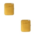 thumbnail image 3 of pitrice 1/2/3 Tablet Sleeve Bag Laptop Pouch Multi Pockets Computer Notebook Keyboard Storage Charging Cable Organizer Office Travel Yellow 11inch 2PCS, 3 of 6